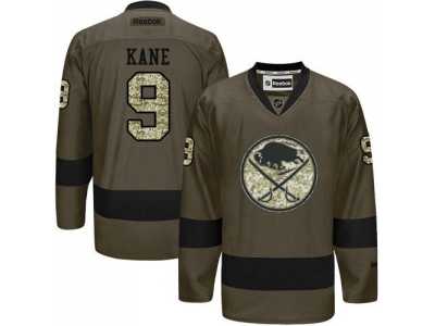 Buffalo Sabres #9 Evander Kane Green Salute to Service Stitched NHL Jersey