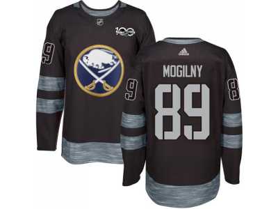 Men\'s Buffalo Sabres #89 Alexander Mogilny Black 1917-2017 100th Anniversary Stitched NHL Jersey