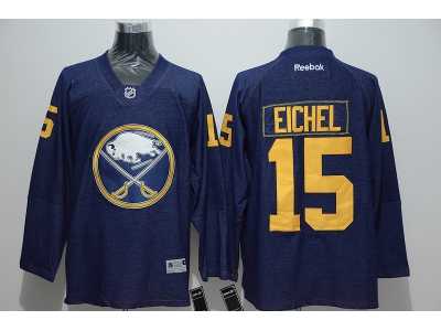 NHL Buffalo Sabres #15 Eichel blue Jerseys(Denim)