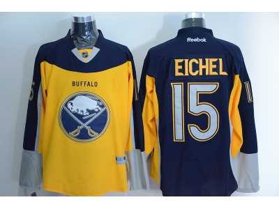 NHL Buffalo Sabres #15 Eichel blue-yellow Stitched Jerseys
