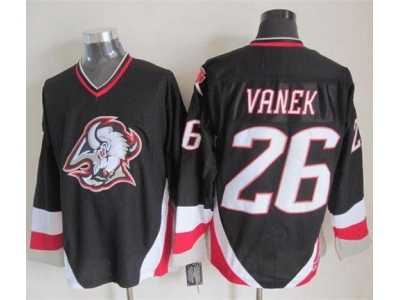 NHL Buffalo Sabres #26 Thomas Vanek Black CCM Throwback Stitched Jerseys