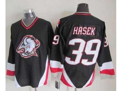 NHL Buffalo Sabres #39 Dominik Hasek Black CCM Throwback Stitched Jerseys