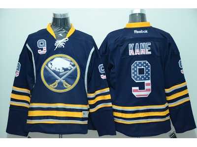 NHL Buffalo Sabres #9 Kane blue national flag Stitched Jerseys