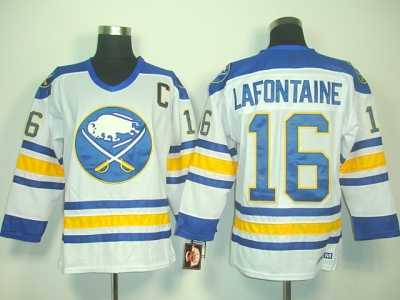 nhl buffalo sabres #16 lafontaine white