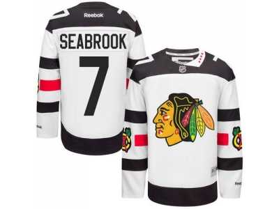 Chicago Blackhawks #7 Brent Seabrook White 2016 Stadium Series Stitched NHL Jersey