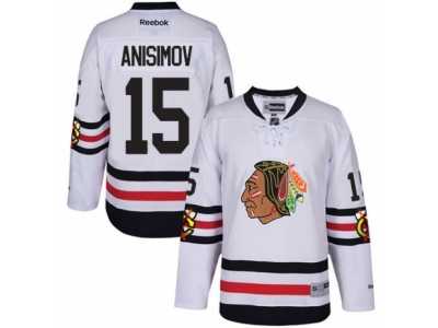 Men's Reebok Chicago Blackhawks #15 Artem Anisimov Authentic White 2017 Winter Classic NHL Jersey