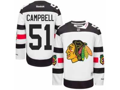 Men's Reebok Chicago Blackhawks #51 Brian Campbell Authentic White 2016 Stadium Series NHL Jersey