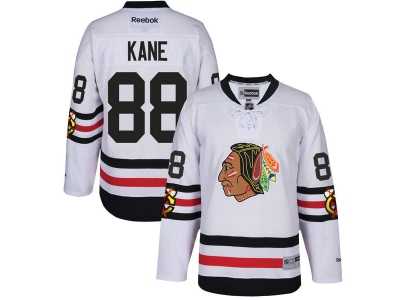 Men's Reebok Chicago Blackhawks #88 Patrick Kane 2017 Winter Classic White Stitched NHL Jersey