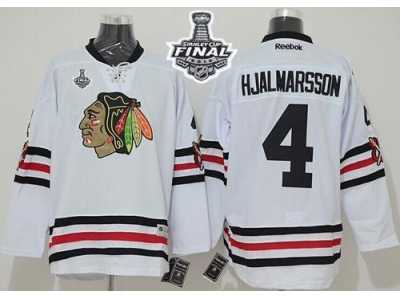 NHL Blackhawks #4 Niklas Hjalmarsson White 2015 Winter Classic 2015 Stanley Cup Stitched Jerseys