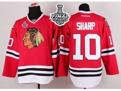 NHL Chicago Blackhawks #10 Patrick Sharp Red 2015 Stanley Cup Stitched Jerseys