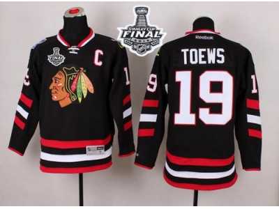 NHL Chicago Blackhawks #19 Jonathan Toews Black 2014 Stadium Series 2015 Stanley Cup Stitched Jerseys