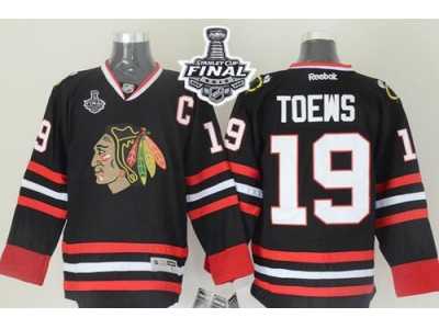 NHL Chicago Blackhawks #19 Jonathan Toews Black 2015 Stanley Cup Stitched Jerseys