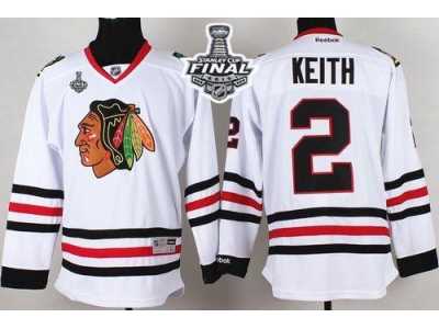 NHL Chicago Blackhawks #2 Duncan Keith White 2015 Stanley Cup Stitched Jerseys