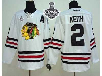 NHL Chicago Blackhawks #2 Duncan Keith White 2015 Winter Classic 2015 Stanley Cup Stitched Jerseys