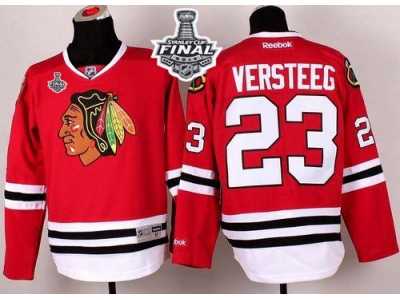 NHL Chicago Blackhawks #23 Kris Versteeg Red 2015 Stanley Cup Stitched Jerseys