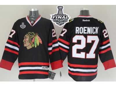 NHL Chicago Blackhawks #27Jeremy Roenick Black 2015 Stanley Cup Stitched Jerseys