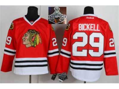 NHL Chicago Blackhawks #29 Bickell Red 2015 Stanley Cup Champions jerseys