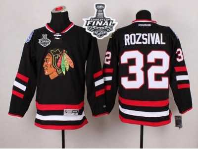 NHL Chicago Blackhawks #32 Michal Rozsival Black 2014 Stadium Series 2015 Stanley Cup Stitched Jerseys