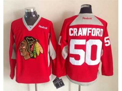 NHL Chicago Blackhawks #50 Corey Crawford red jerseys New