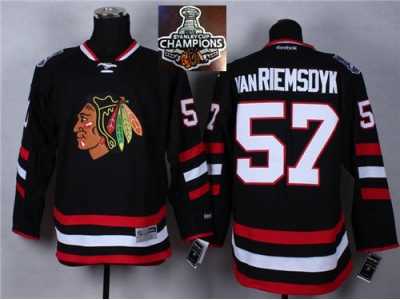 NHL Chicago Blackhawks #57 Van RIEMSDYK Black 2015 Stanley Cup Champions jerseys