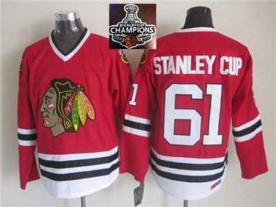 NHL Chicago Blackhawks #61 Stanley Cup Red 2015 Stanley Cup Champions jerseys