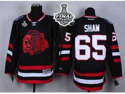 NHL Chicago Blackhawks #65 Andrew Shaw Black(Red Skull) 2014 Stadium Series 2015 Stanley Cup Stitched Jerseys