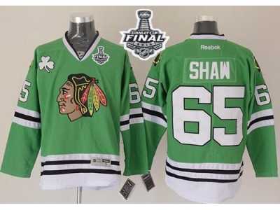 NHL Chicago Blackhawks #65 Andrew Shaw Green 2015 Stanley Cup Stitched Jerseys