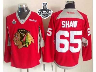 NHL Chicago Blackhawks #65 Andrew Shaw Red Practice 2015 Stanley Cup Stitched Jerseys