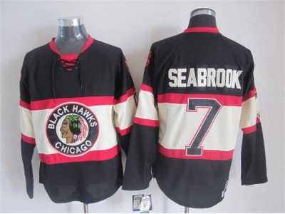 NHL Chicago Blackhawks #7 Brent seabrook black third edition jerseys
