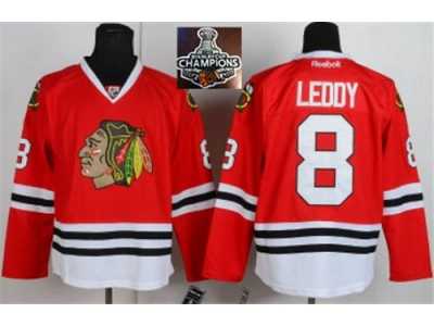 NHL Chicago Blackhawks #8 Nick Leddy Red 2015 Stanley Cup Champions jerseys