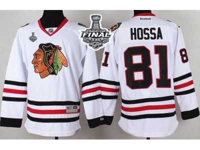 NHL Chicago Blackhawks #81 Marian Hossa White 2015 Stanley Cup Stitched Jerseys
