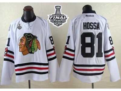 NHL Chicago Blackhawks #81 Marian Hossa White 2015 Winter Classic 2015 Stanley Cup Stitched Jerseys
