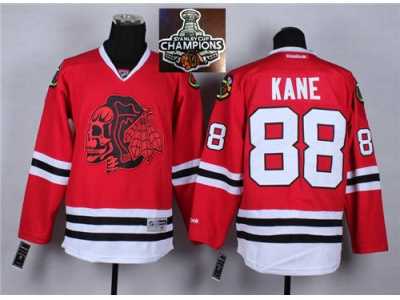 NHL Chicago Blackhawks #88 Patrick Kane Red(Red Skull) 2014 Stadium Series 2015 Stanley Cup Champions jerseys
