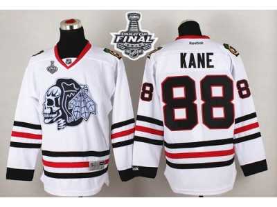 NHL Chicago Blackhawks #88 Patrick Kane White(White Skull) 2015 Stanley Cup Stitched Jerseys