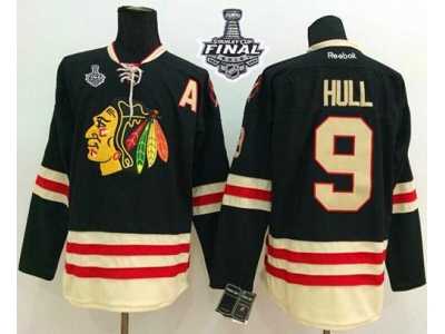 NHL Chicago Blackhawks #9 Bobby Hull Black 2015 Winter Classic 2015 Stanley Cup Stitched Jerseys