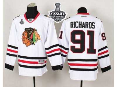 NHL Chicago Blackhawks #91 Brad Richards White 2015 Stanley Cup Stitched Jerseys