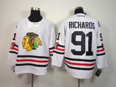 NHL Chicago Blackhawks #91 Brad Richards white jerseys(2015 new classic)