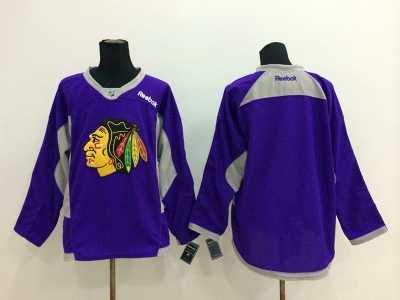 NHL Chicago Blackhawks blank purple jerseys