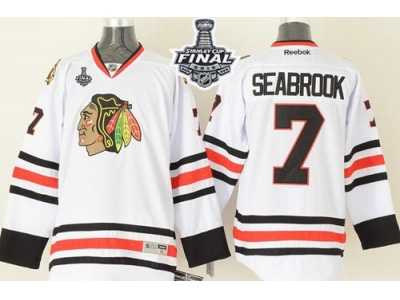NHL Chicago Blackhawks#7 Brent Seabrook White 2015 Stanley Cup Stitched Jerseys
