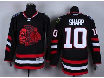 NHL chicago blackhawks #10 Patrick Sharp Stitched black jerseys[2014 new stadium]