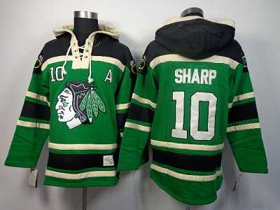 NHL jerseys chicago blackhawks #10 sharp green[pullover hooded sweatshirt]