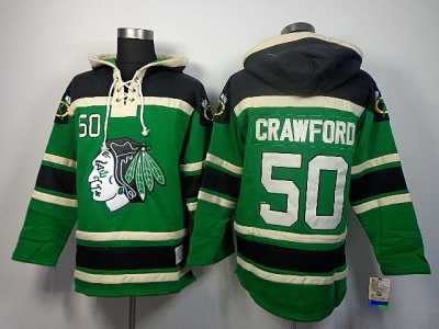NHL jerseys chicago blackhawks #50 crawford green[pullover hooded sweatshirt]