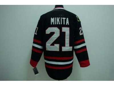 nhl chicago blackhawks #21 stan mikita black[3rd]