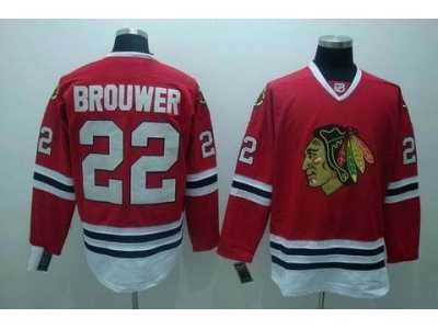 nhl chicago blackhawks #22 brouwer red
