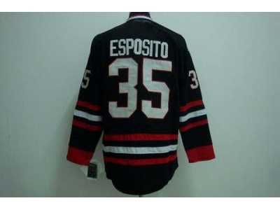 nhl chicago blackhawks #35 esposito black[3rd]