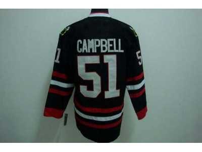 nhl chicago blackhawks #51 campbell black[3rd]