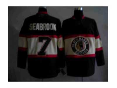 nhl chicago blackhawks #7 seabrook black[new third jersey]