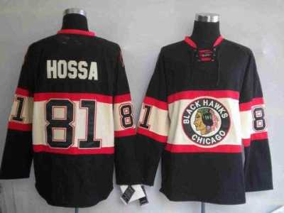 nhl chicago blackhawks #81 hossa black[new third jersey]
