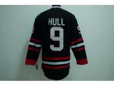 nhl chicago blackhawks #9 hull black[3rd]