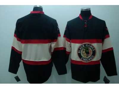 nhl chicago blackhawks blank black[new third jersey]